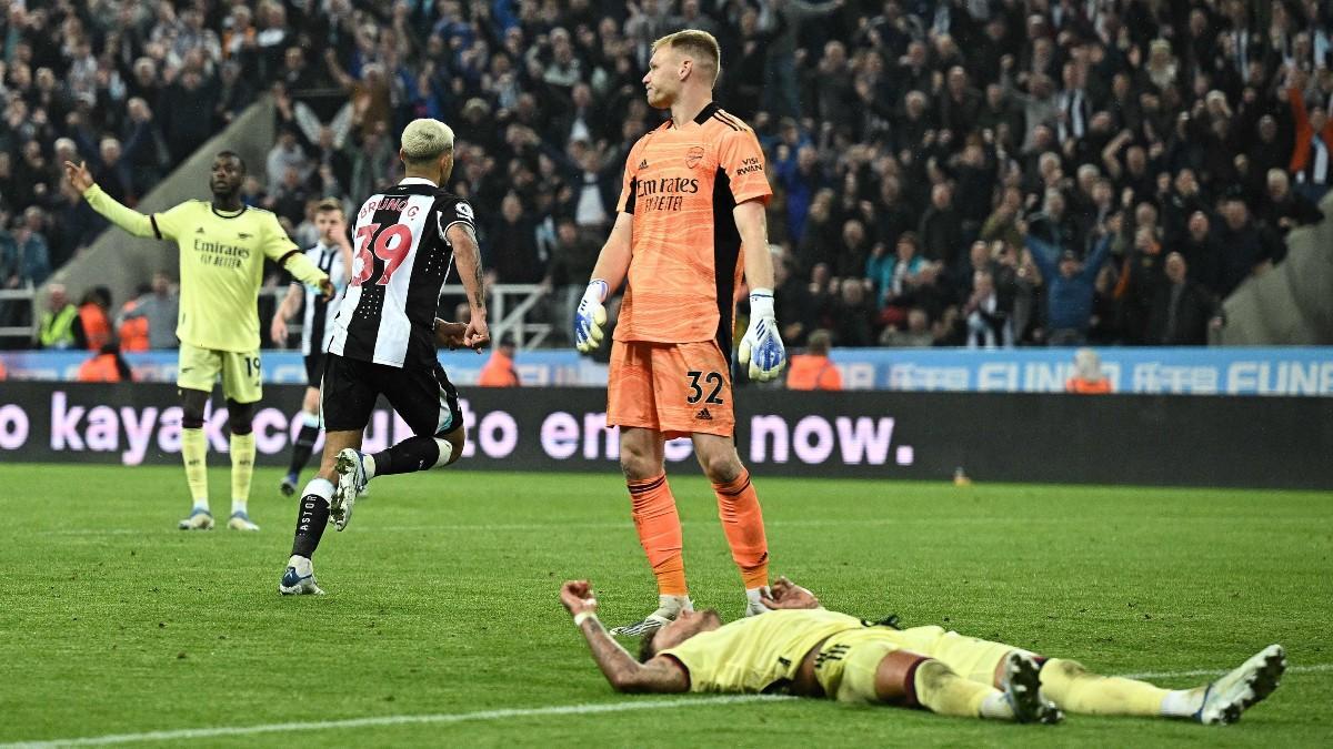 Los 'gunners', abatidos tras el gol de Bruno Guimaraes