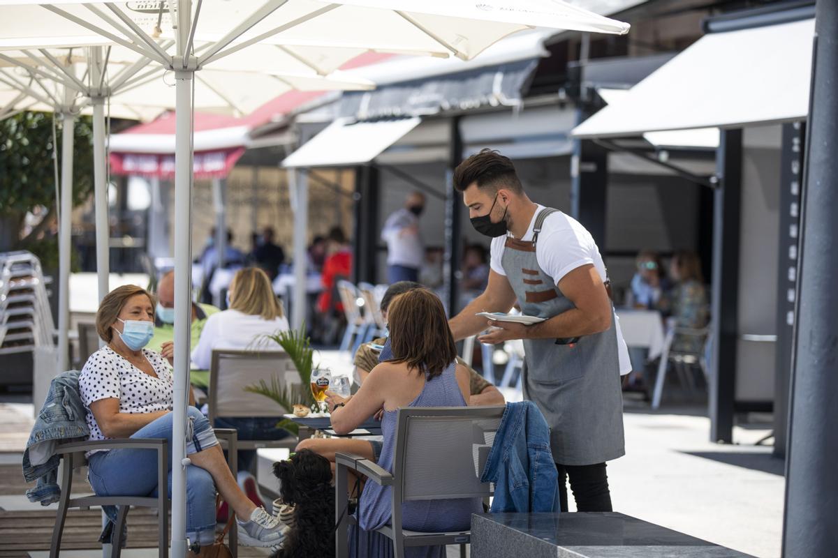 Ambiente en Sanxenxo (Pontevedra), en el mes de junio del 2021