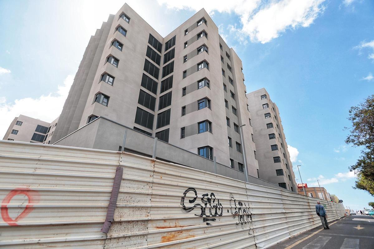 Vivienda en construcción en Canarias.