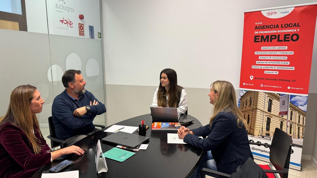 Un momento de la reunión.