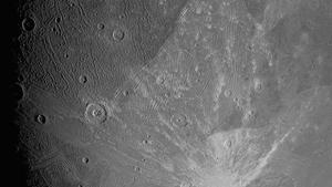 Imagen de Ganímedes difundida por la NASA.