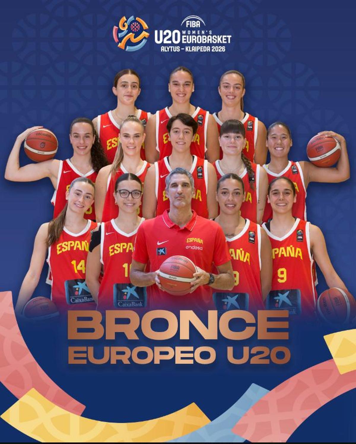 Nuevo podio español en un Eurobasket U20, con Rubén Burgos como seleccionador.