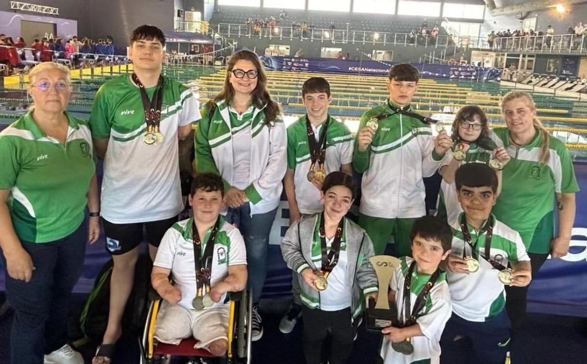 Selección andaluza de natación adaptada.