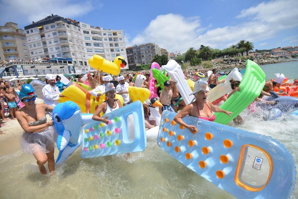 Un año más, y van nueve, se celebra el Campeonato Mundial de Colchonetas de Sanxenxo