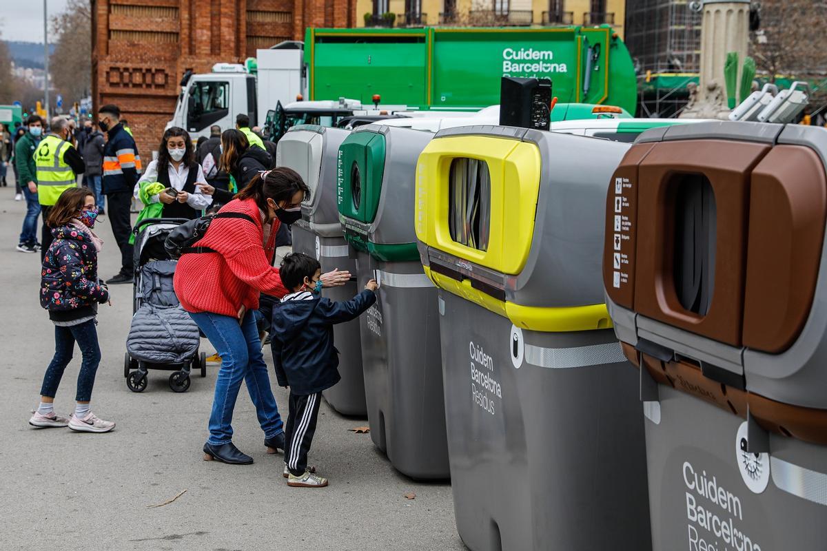 Los nuevos contenedores de Barcelona.