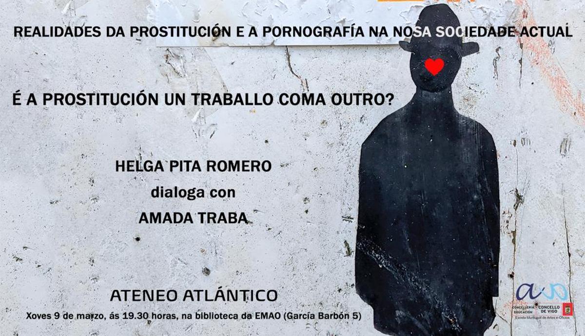 Cartel anunciador del acto organizado esta tarde por Ateneo Atlántico.