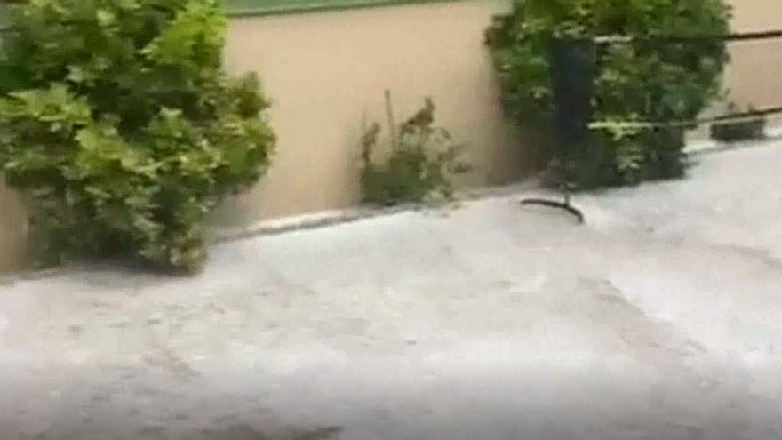 Tormenta de granizo en Ronda este martes 3 de mayo de 2022