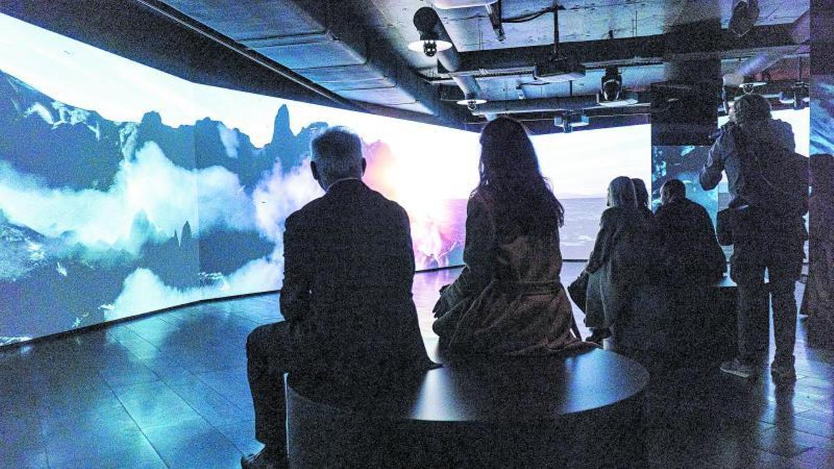 Audiovisual immersiu de l'espai d'espiritualitat del museu de Montserrat