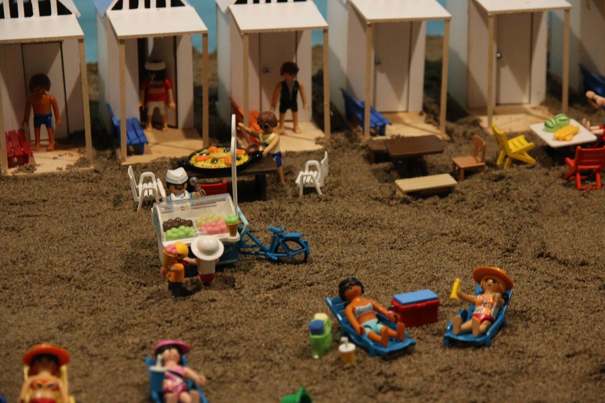 Una muestra de cómo es la macroexposición de playmobils en Burriana