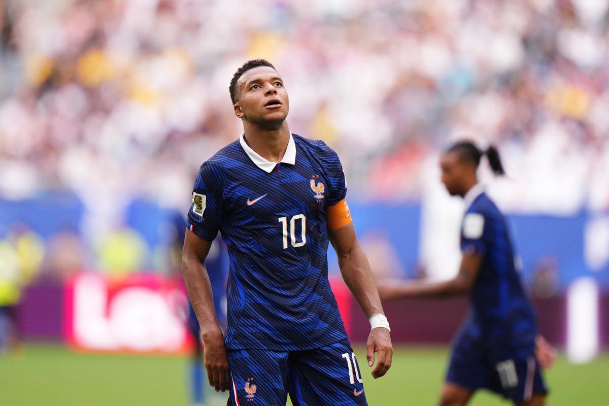 Kylian Mbappé, en el Mundial con la selección francesa