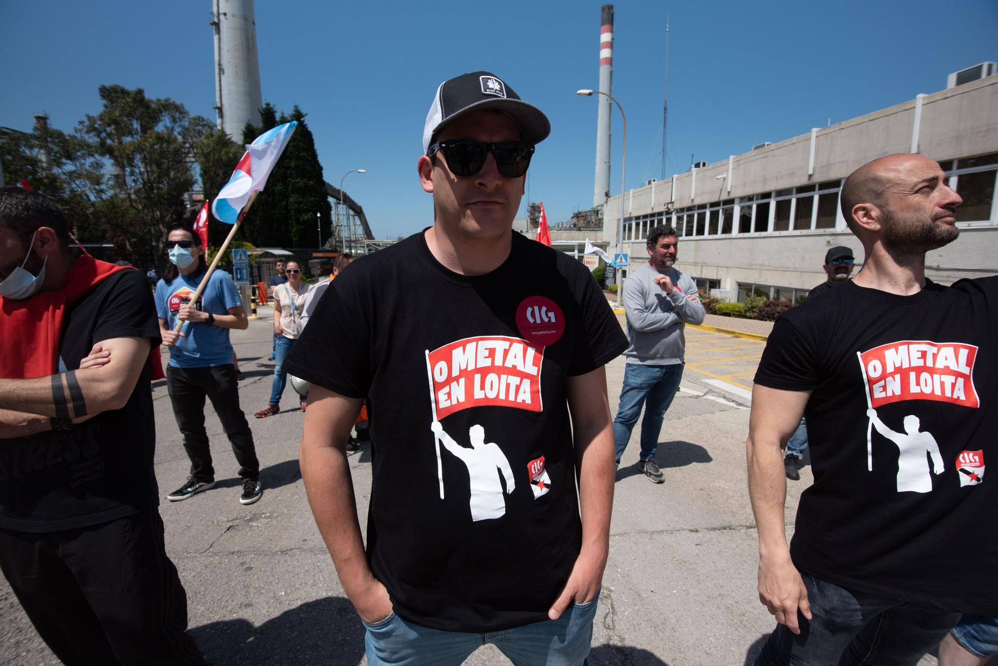 Protesta refinería de A Coruña