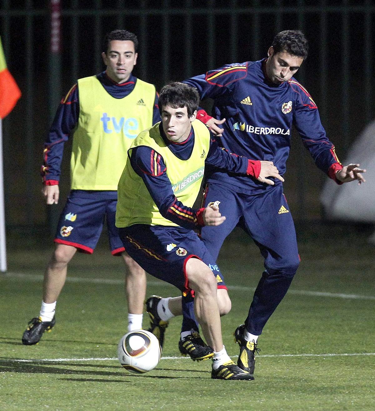 Javi Martínez, con Arbeloa en la Selección