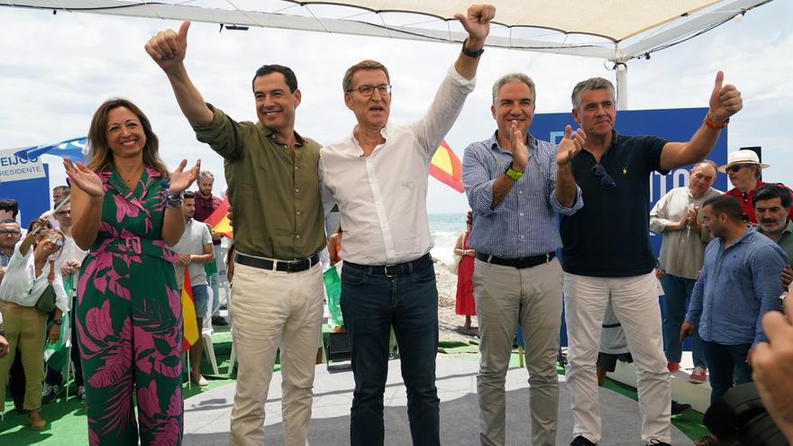 Feijóo cierra en Málaga la campaña del 23J con un mitin en los Baños del Carmen