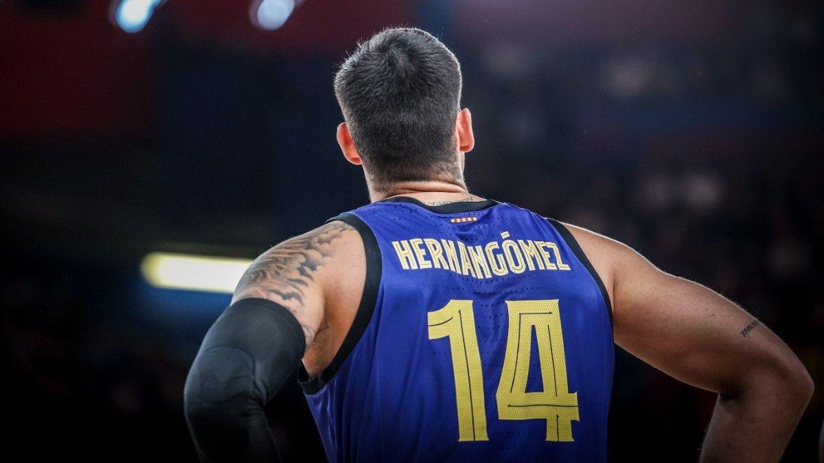 Willy Hernangómez, con el Barça.