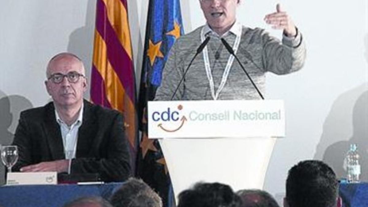 Tremosa, durante un discurso ante el consejo nacional de CDC.