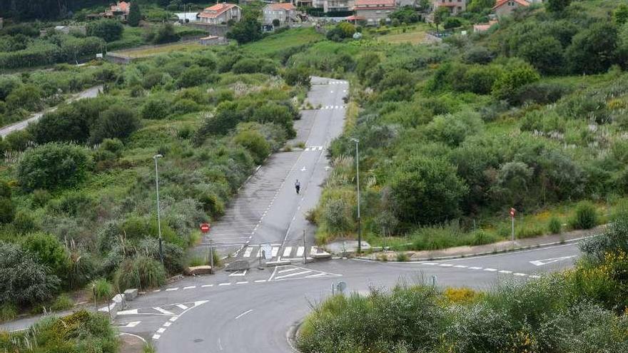 Viales del suelo residencial de A Granxa, uno de los oafectados por esta modificación. // G. Santos