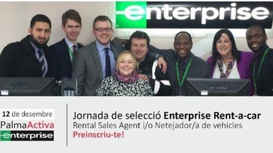 PalmaActiva selecciona personal para 30 vacantes en Enterprise Rent-a-car