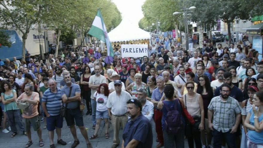 Tensión en dos concentraciones de signo opuesto en Gran Capitán