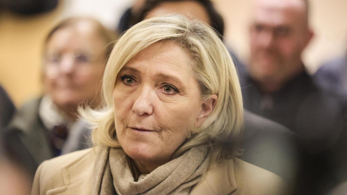 La dirigente de Agrupación Nacional, Marine Le Pen.