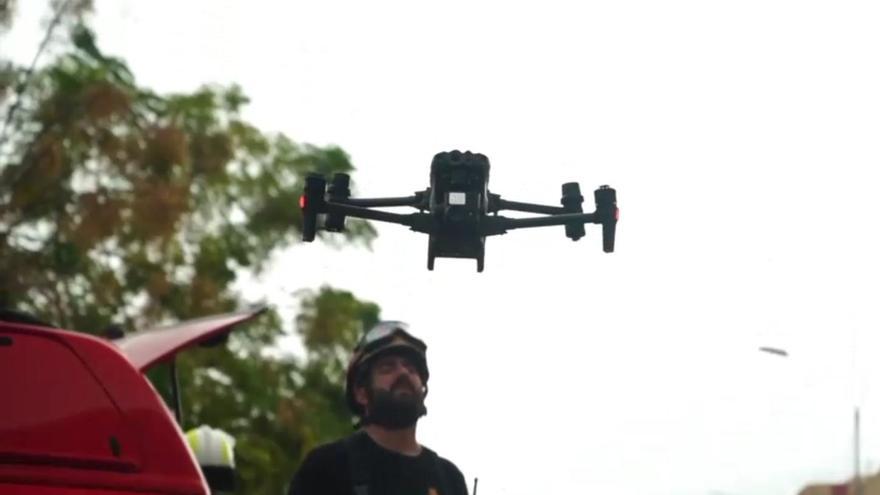 La UME despliega drones militares para recoger datos y tomar decisiones en la zona devastada por la DANA