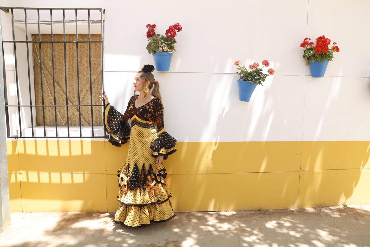 Jennifer Hilinger, con un diseño de confección propia