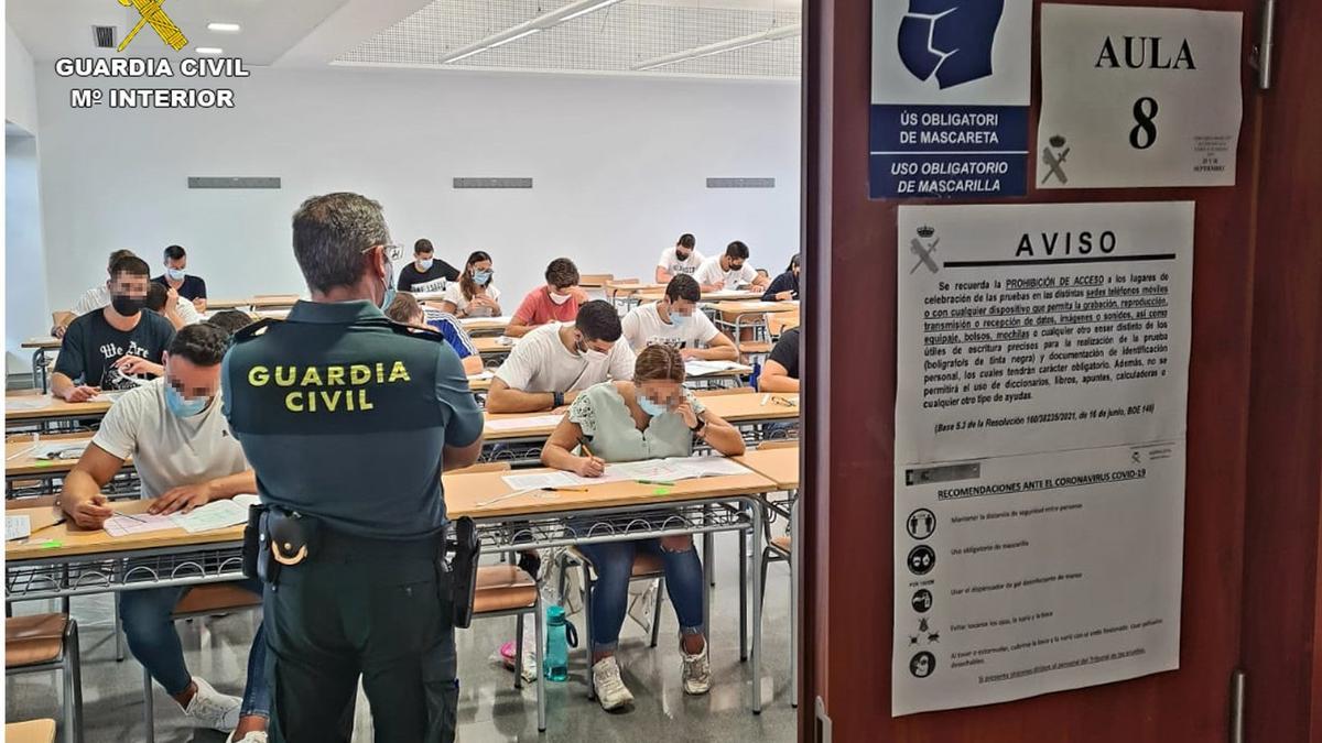 Exámanes de acceso para la Guardia Civil