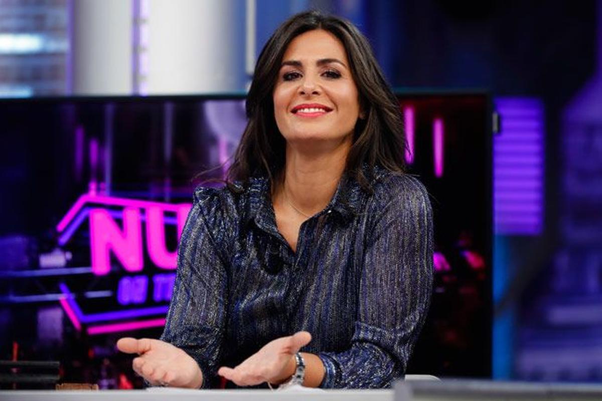 Nuria Roca, en el plató de 'El Hormiguero'