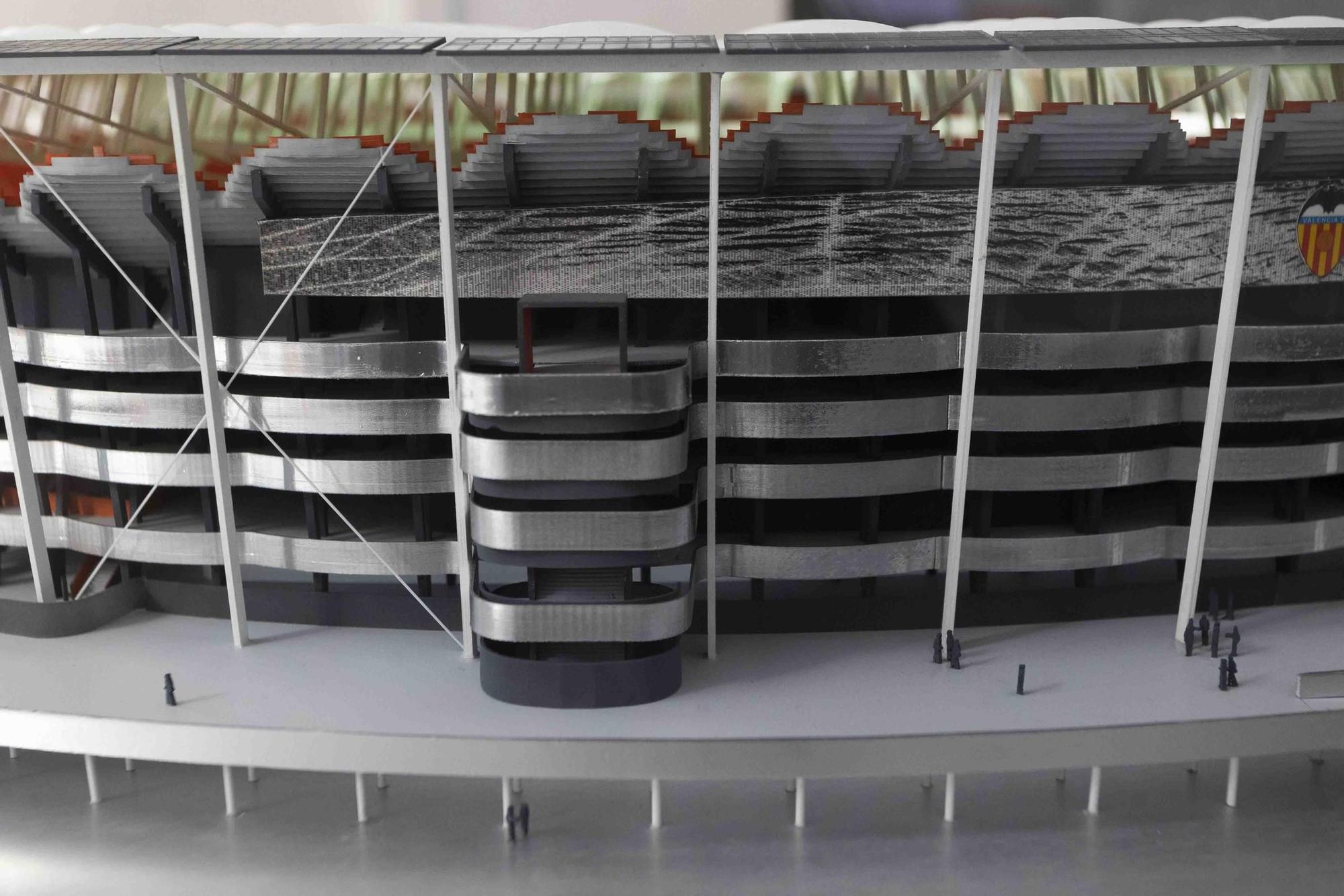 Maqueta del nuevo estadio de Mestalla