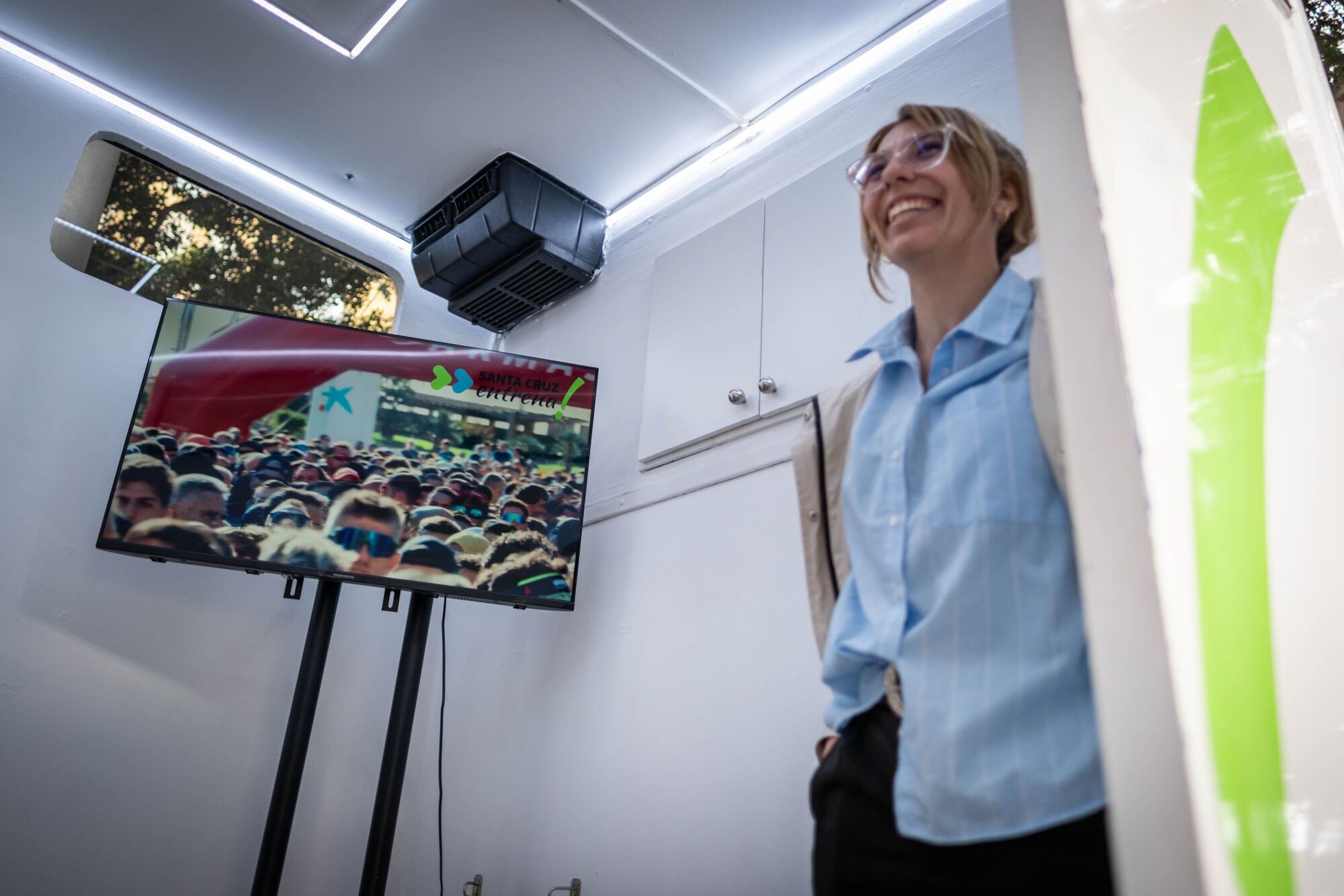 Oficina móvil de deportes en Santa Cruz