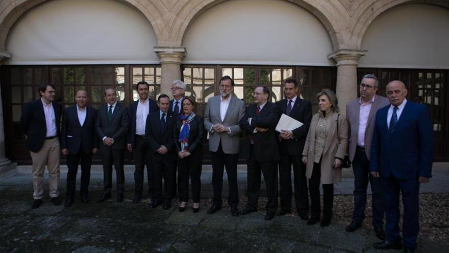 Encuentro de los representantes de Zamora 10 con Mariano Rajoy en la reciente visita del entonces presidente del Gobierno a la capital