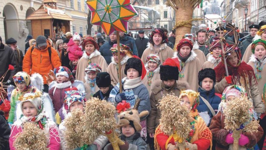 Infants celebrant Malanka a Ucraïna el 2018.