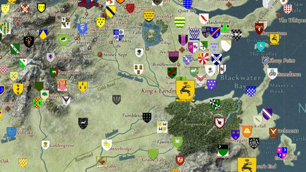 Crean un mapa interactivo de Juego de Tronos a prueba de 'spoilers'