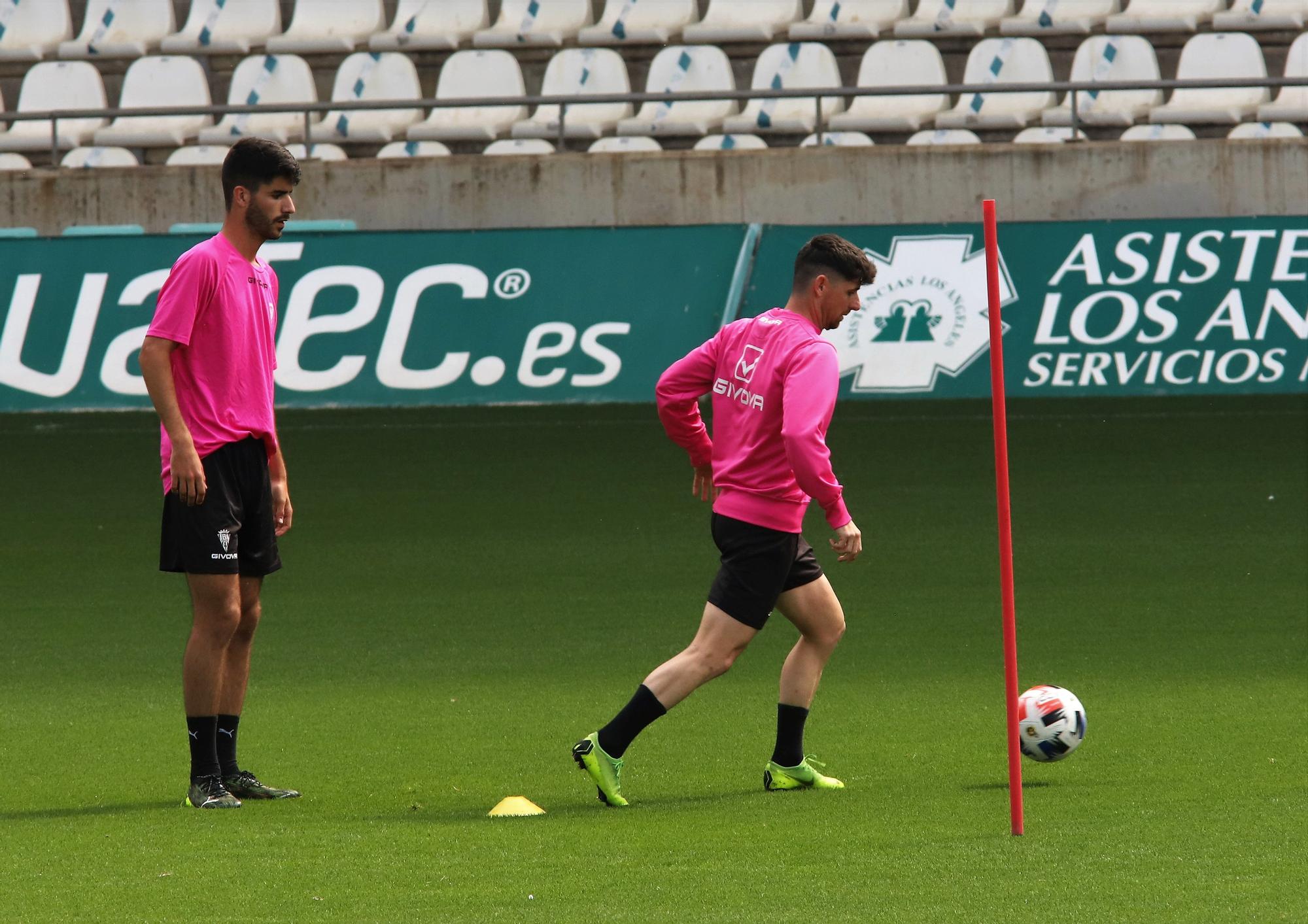 Primer entrenamiento de Germán Crespo como entrenador del Córdoba CF