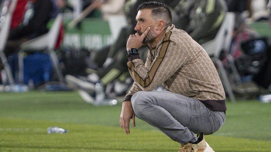 Eder Sarabia, durante el partido entre el Elche y el Real Madrid