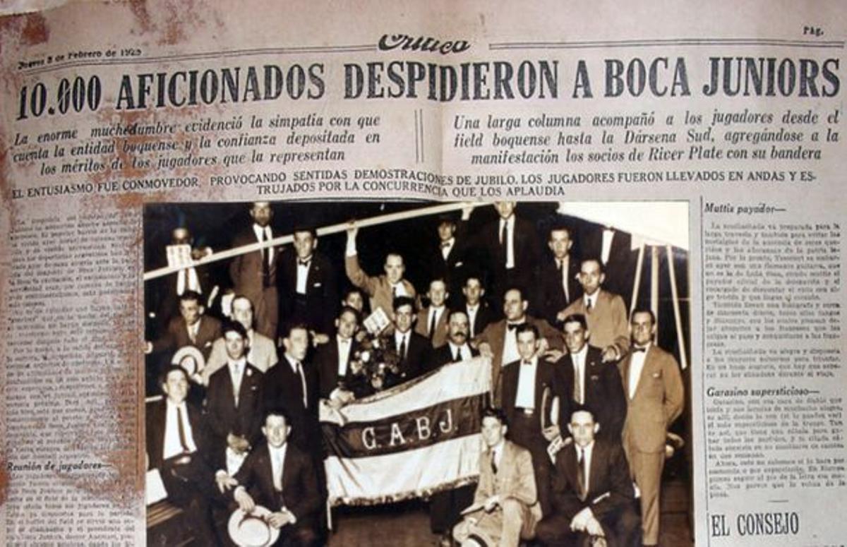 Recorde del periódico 'Crítica' del 5 de febrero de 1925