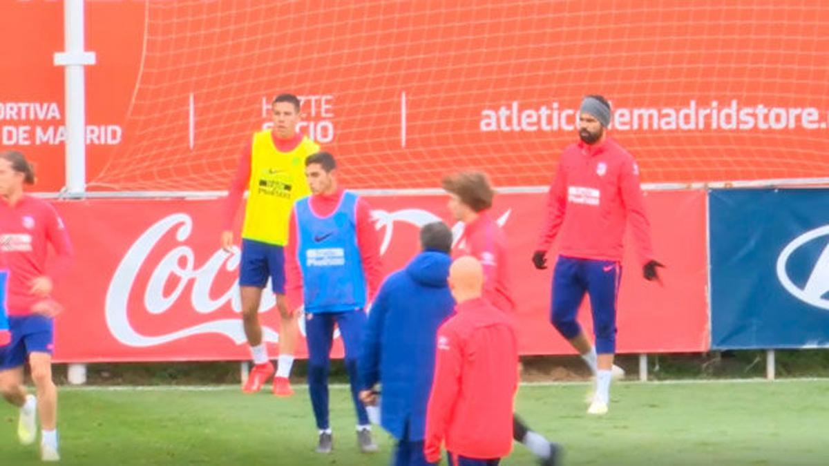 Hoy Diego Costa sí entrenó