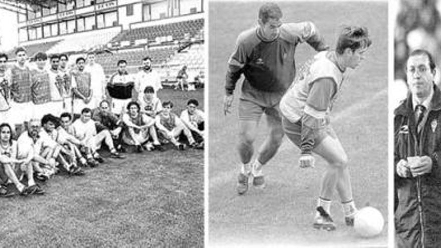 Recuerdos en blanco y negro para los inicios  rojiblancos de los técnicos del Sporting