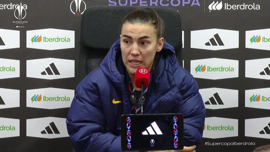 Patri Guijarro: "Hay que disfrutar de este primer título. Nuestro objetivo es ganarlo todo"