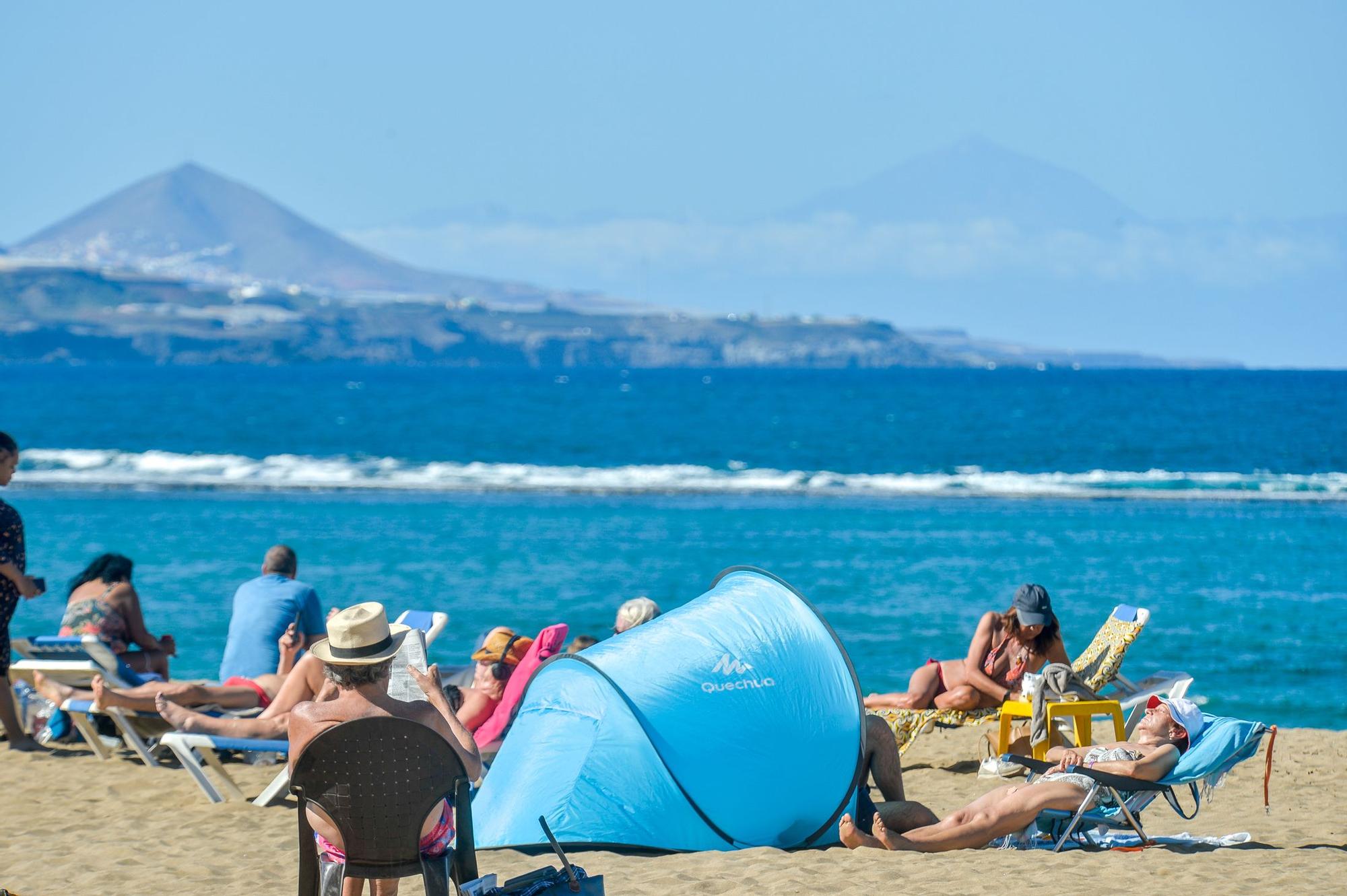 Tiempo en la playa de Las Canteras (1/12/2022)