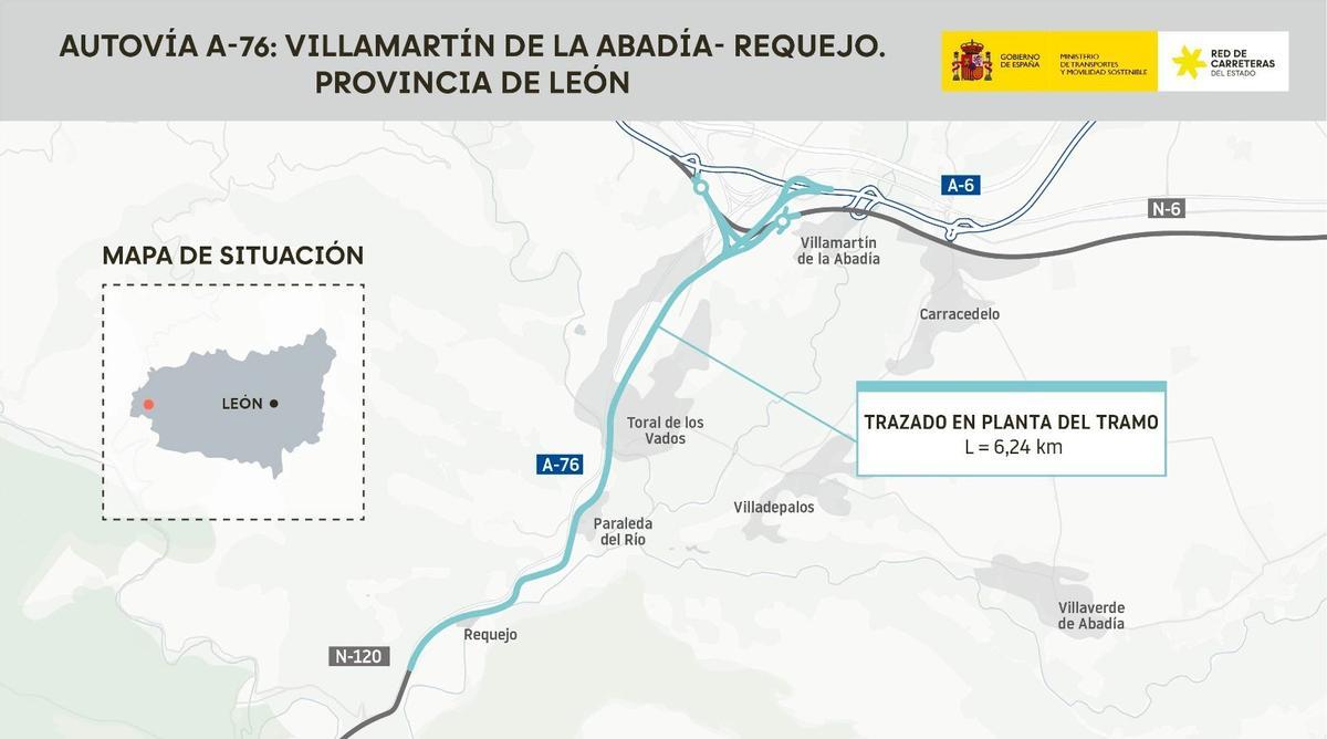 Primer tramo que se construirá de la A-76