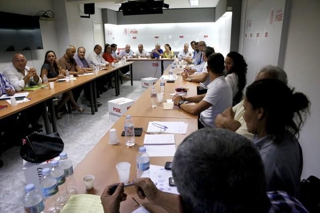 Delia Padrón Comisión Ejecutiva Regional del PSOE de Canarias , Miguel Ángel Pérez ,  Patricia Hernández y Julio Cruz entre otros