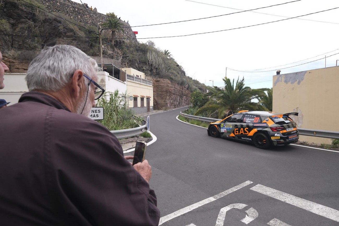 Entrenamientos libres del Rally Islas Canarias 2024 en Santa María de Guía