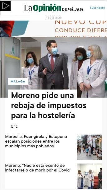 Nuevo diseño de laopiniondemalaga.es