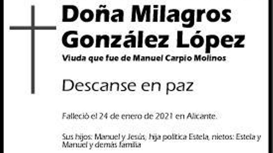 Milagros González López