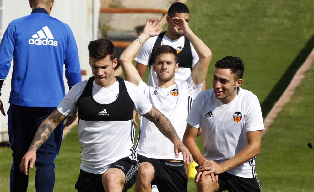 Las mejores imágenes del entrenamiento del Valencia CF