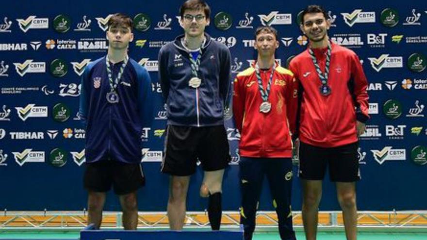 Otro bronce para Álex Díaz, que peleará por la medalla en dobles en el Open de Brasil de tenis de mesa