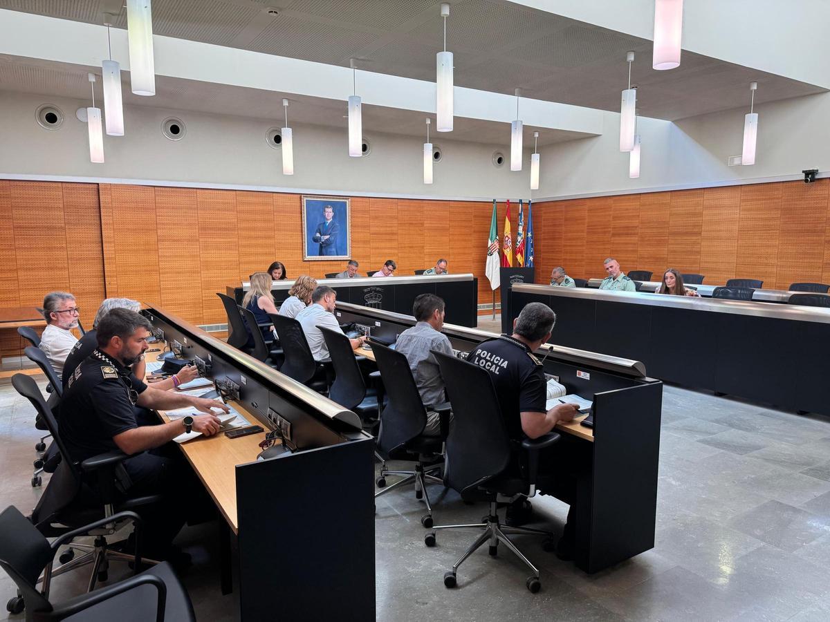 Reunión de la junta de seguridad de San Vicente