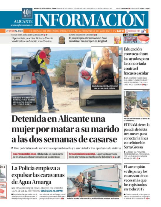 Estas han sido las portadas más destacadas de INFORMACIÓN en 2018