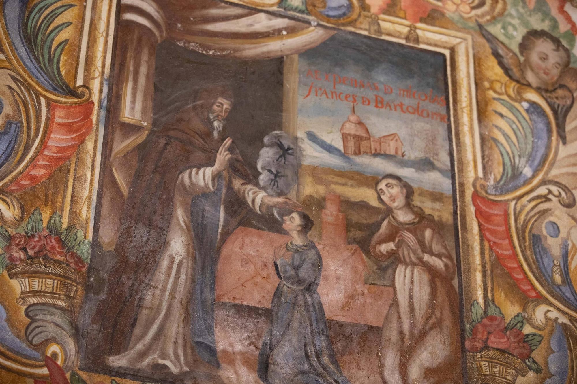 En busca de la financiación para restaurar las pinturas de la ermita de Sant Antonio en Bocairent