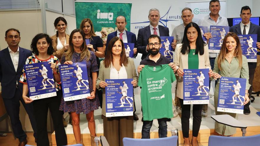 Avilés se une a la lucha contra el cáncer con una marcha para fomentar un estilo de vida saludable